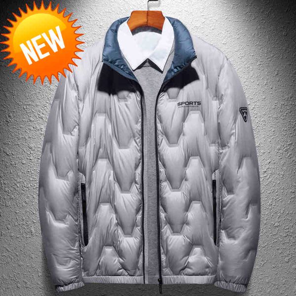 

men thick lightweight down jacket parka gray navy black pea green fashion pocket zipper coat warm windproof 3xl 4xl