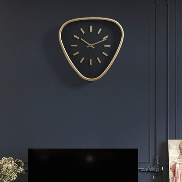 

wall clocks fashion simple clock modern design creative nordic luxury living room watch black duvar saati home decoration ec50wc