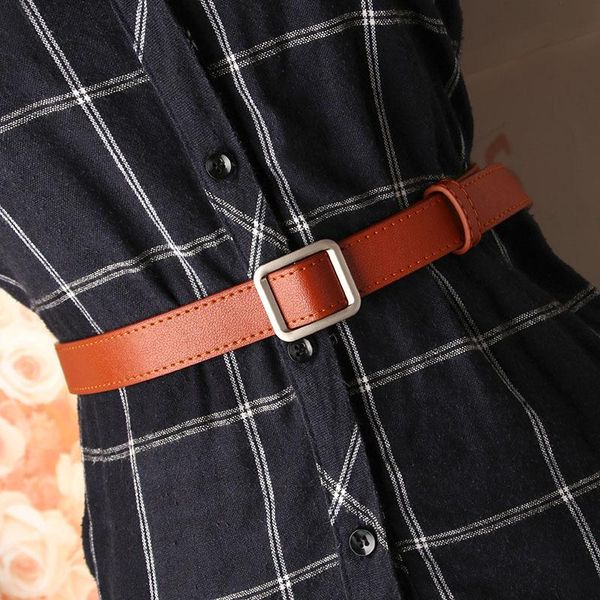 

belts ladies pu leather belt simple needle-and punch-student suitable for jeans, Black;brown