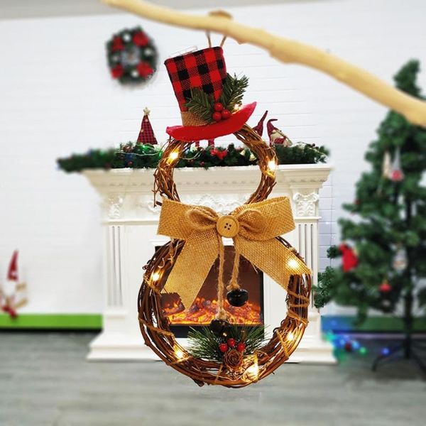 

decorative flowers & wreaths portable pretty xmas artificial garland hanging ornament diy christmas festival for door