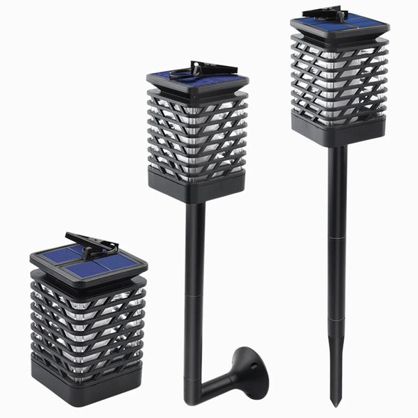 

flame solar torch light flickering garden lantern lamp waterproof