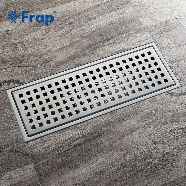 

other bath & toilet supplies frap simple style grid floor drain 30*11 rectangle stainless steel large flow drainer bathroom accessories y380