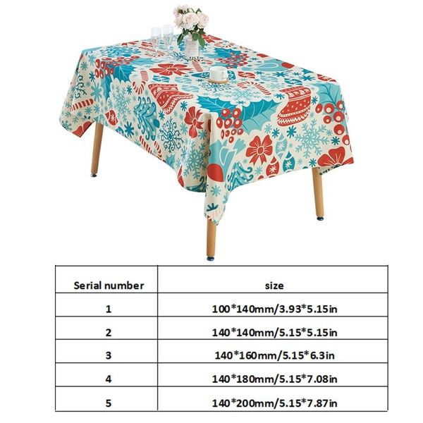 

christmas decoration ornaments xmas tree pattern tablecloth dining table cloth 68ue