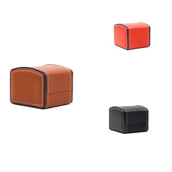 

watch boxes & cases box jewelry storage leather packaging gift clamshell, Black;blue