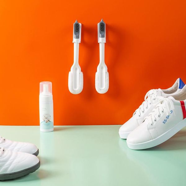 

clothing & wardrobe storage flexible long handle laundry brush multi-functional shoe brushes household soft bathroom tub cleaning tools