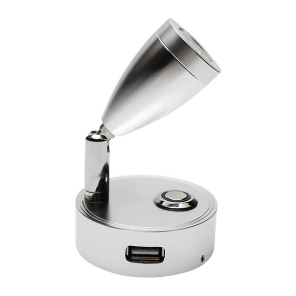

wall lamp 12v bed 180 degree rotation multipurpose campers led rv reading light adjustable portable button control vehicles eye care