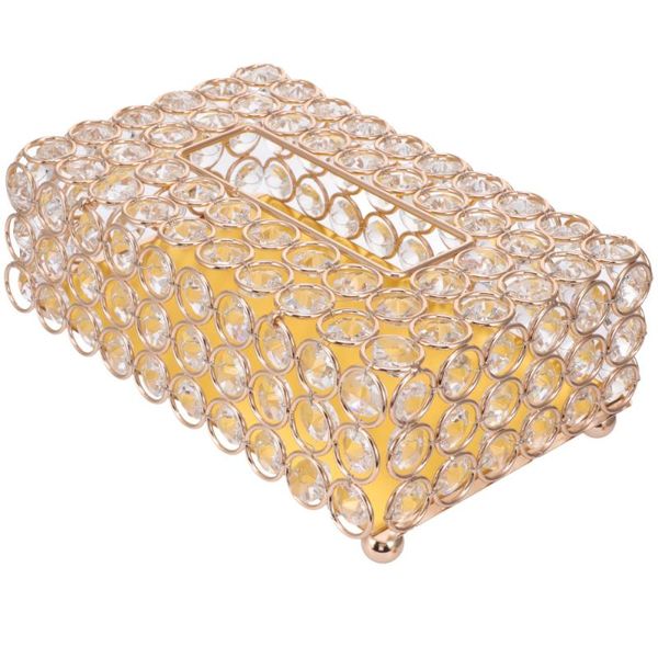 

tissue boxes & napkins 1 pc crystal box hollow drawer deskpaper holder for car home