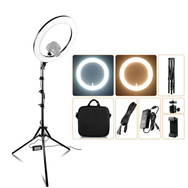 

cell phone mounts & holders capsaver ring light led video makeup lamp with tripod stand tl-160s tl-600s l4500 rl-12a rl-18a