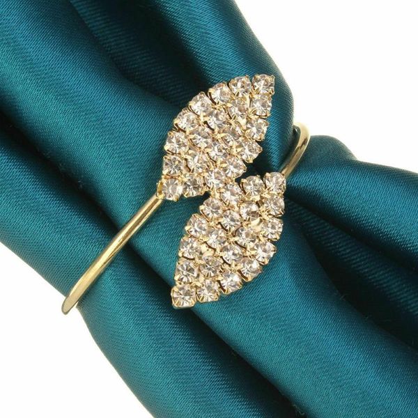

napkin rings 6pcs wedding banquet dinner ring exquisite flower rhinestone holder el restaurant dedicated mouth cloth supplies
