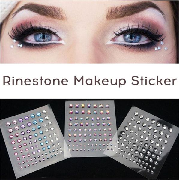 

temporary tattoos adhesive face jewels gems tattoo eyes festival party body rhinestone flash stickers diy