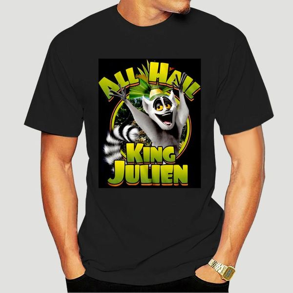 

men's t-shirts madagascar king julien navy t-shirt 2174x, White;black
