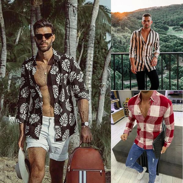 

floral casual short dress sleeve beach leisure style blouse men summer/antumn camisa flower men's shirt, White;black