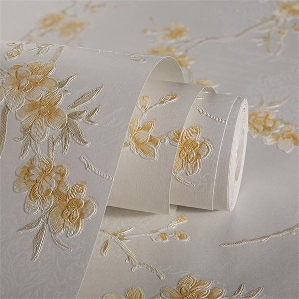 

wallpapers european style non woven dandelion wallpaper 3d pastoral decorative contact paper self adhesive luxury embossed