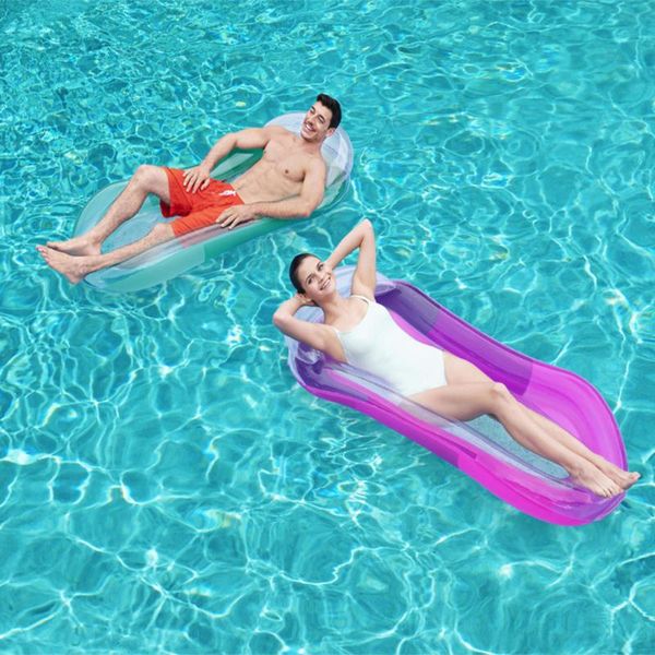 

inflatable floats & tubes adults water sleeping lounger chair foldable pvc floating hammock for outdoor swimming pool party