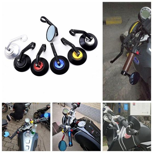 

motorcycle rearview mirror modified e-bike small round hand universal reversing convex mirrors