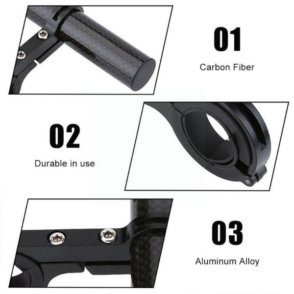 

bike handlebars &components bicycle handlebar extended bracket headlight mount computer lantern lamp rack alloy fiber holder bar stand suppo