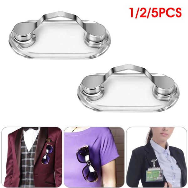 

hooks & rails 1/2/5pcs magnetic glasses holder clip removable earphone badge sunglasses portable