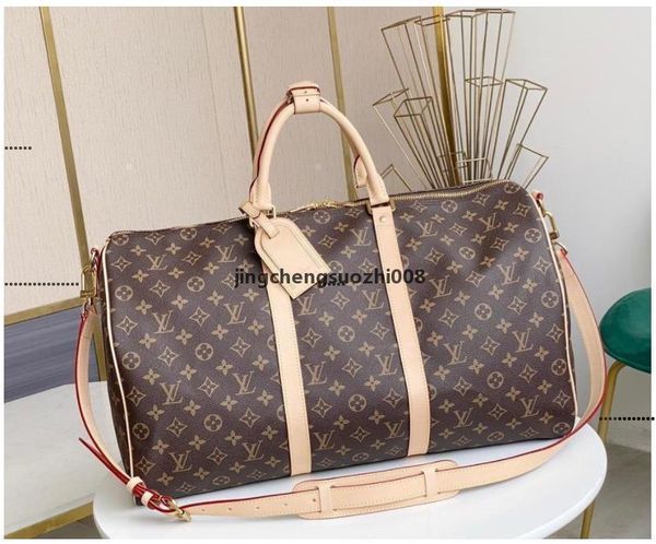 

a8 808 gglvlouisvutton yslvitton women leather bag man designer handbags men business travel shoulder bags duff hi, Red;black