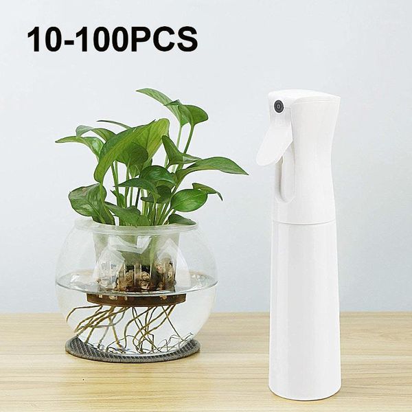 

10-100 pcs 300ml portable plastic spray bottle transparent makeup moisture atomizer pot fine mist sprayer bottles ship by fedex