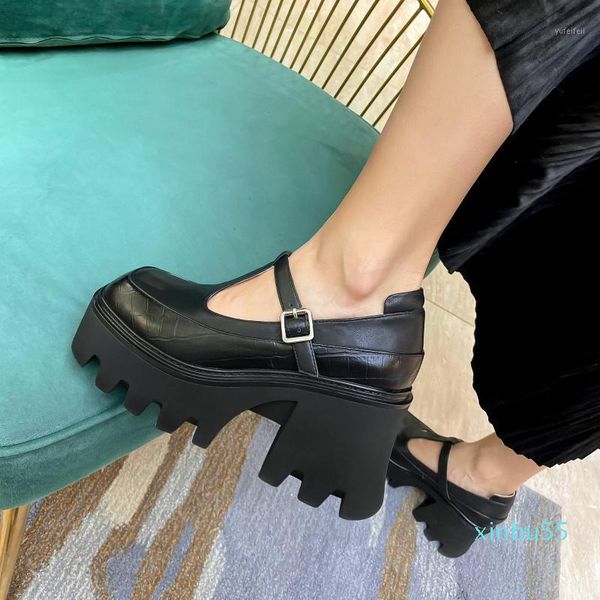 

fashion women's shoes summer elegant pure color wine red consice buckle waterproof pumps office lady 34-40, Black