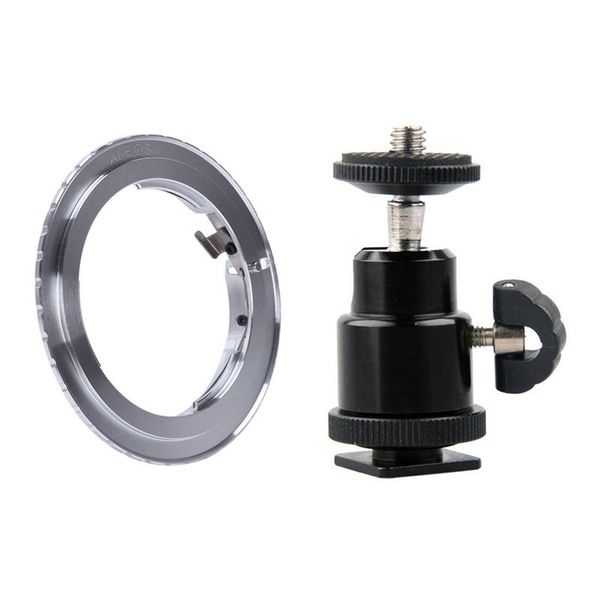 

pcs for ai/af lens to eos ef mount adapter ring & 1 mini ball head adapters mounts