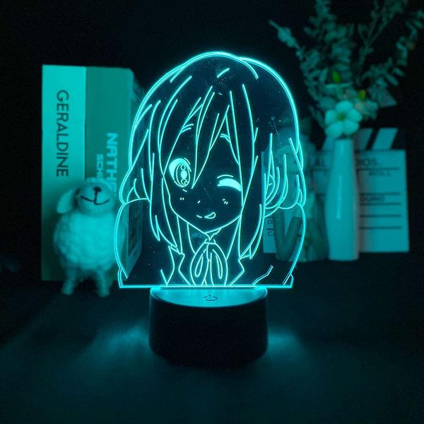 

night lights anime 3d led nightlight kon yui hirasawa figure light for kid child birthday gift bedroom decor bedside study room manga lamp
