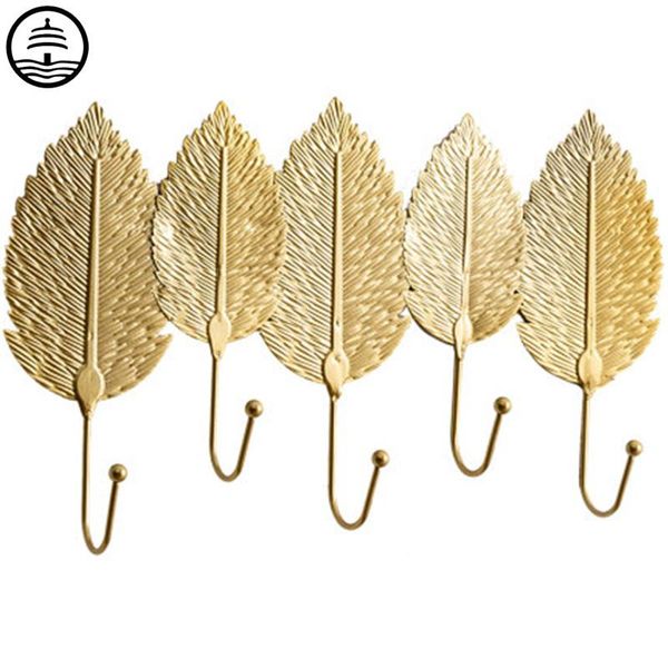 

decorative objects & figurines bao guang ta nordic creative leaf wall decoration hook rack porch bedroom door hanging home decor clothes a26