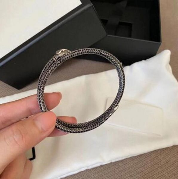 il più nuovo braccialetto Silver Spirit Snake lettera coppia bracciale uomo e donna designer marca squisita moda retrò regali originali