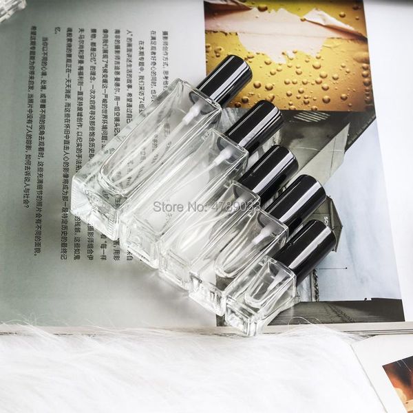 

10pcs 3ml 4ml 7ml 20ml 30ml travel clear glass perfume atomizer small mini empty spray refillable bottle with gold/silver cap storage bottle