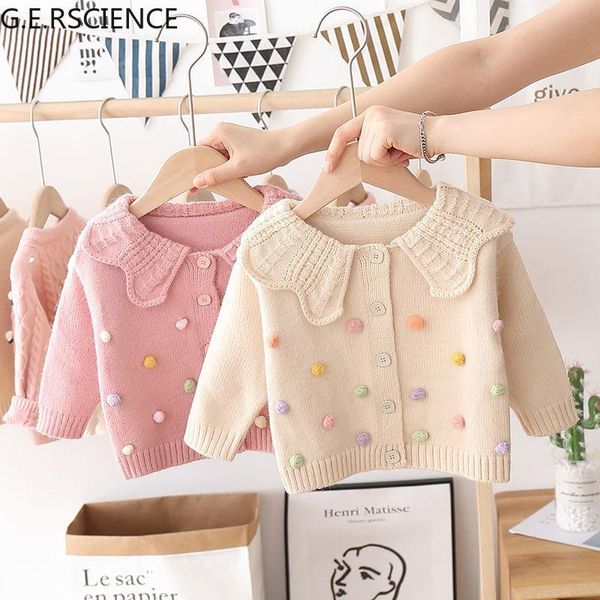 

girls knitted cardigan baby bottoming long-sleeved sweet sweater pullover, Blue