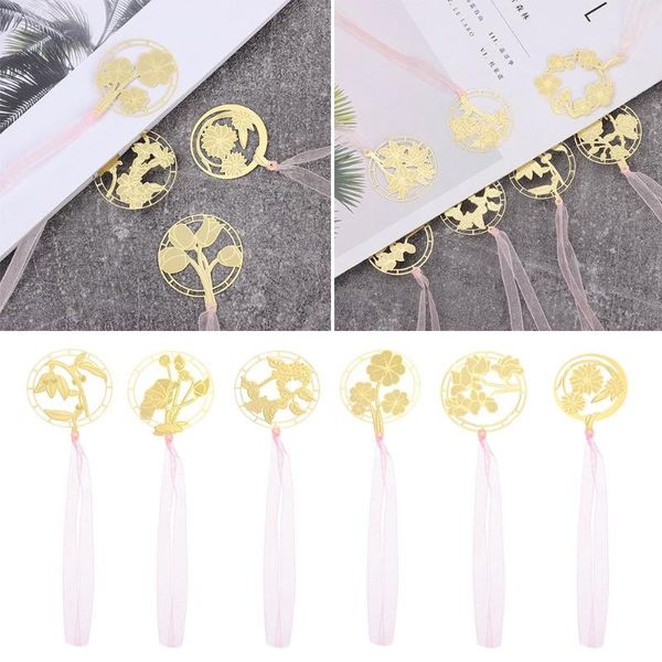 

bookmark school supplies book holder stationery paper clip cute creative brass metal