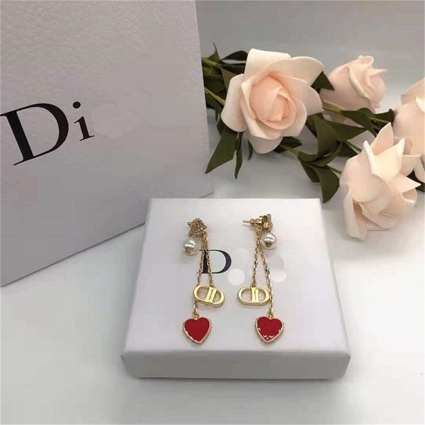 

87% off wholesale shop new red love five pointed star long chain earrings light luxury silver needle women's, Golden