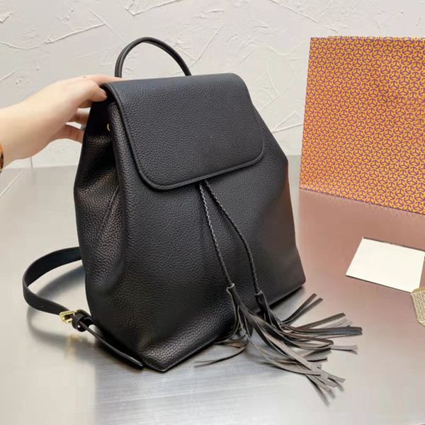 

designer tote backpack style totes bag luxury handbags shoulder drawstring bags woman genuine leather high-quality fashion all-match two lon