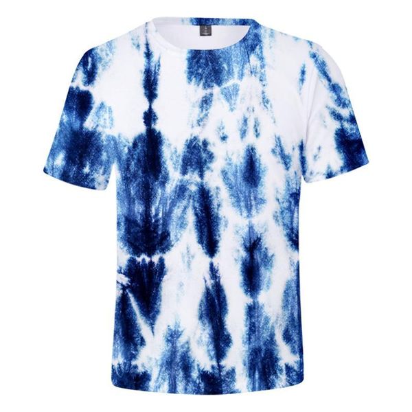 

summer men bandhnu 3d women print tees short sleeve casual t shirt tie dye new fashion o-nec, White;black