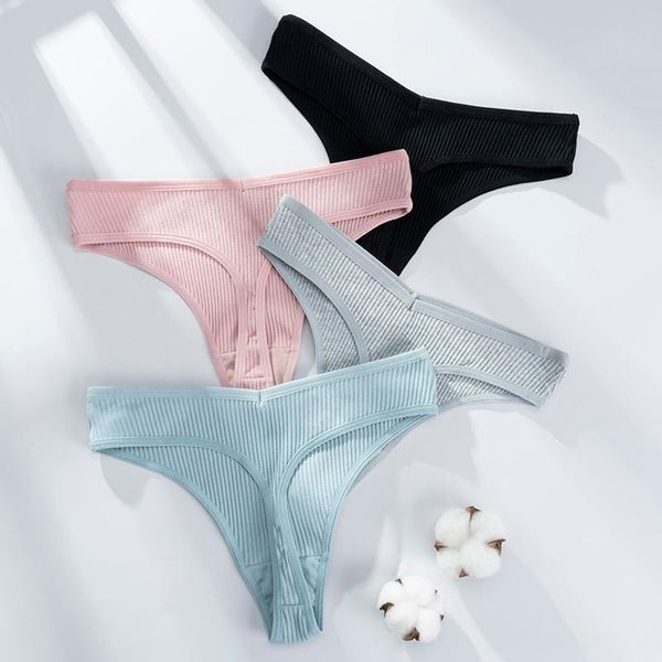 

women's panties g-string cotton women underwear low-rise female underpants pantys comfort intimates lingerie thong, Black;pink