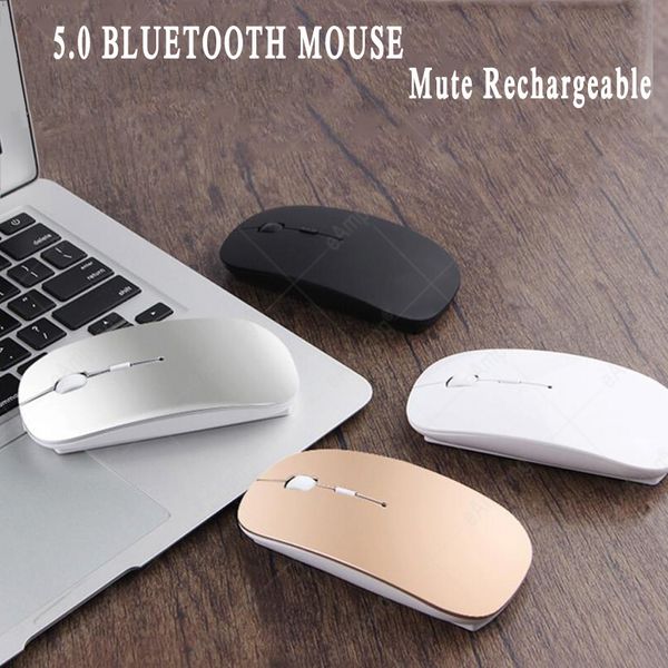 Mouse Bluetooth para Samsung Galaxy Tab 2 3 4 S PRO 7.0 8.0 8.4 10.1 Nota 10.1 Ratos silenciosos recarregáveis ​​da Tablet Andriod