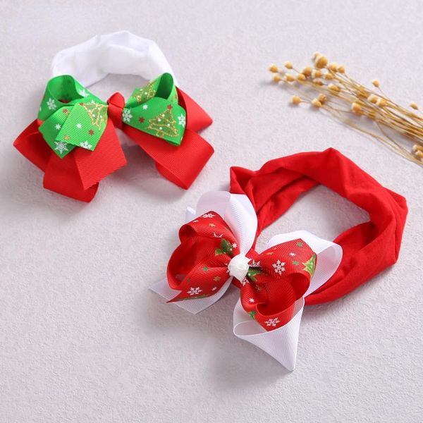 

hair accessories child fabric bowknot french clips christmas head ponytail hairpin girls school party headwear xmas hairbows, Slivery;white