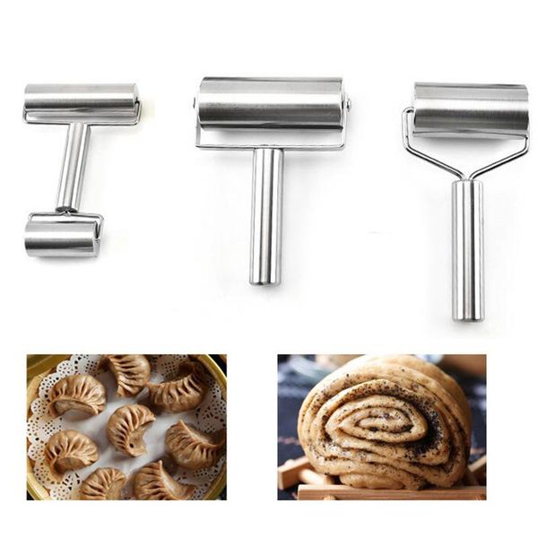 

rolling pins & pastry boards retail stainless steel pin,kitchen utensils fondant roller,for dough,pizza,pie,pastries,pasta and cookies,3 sty