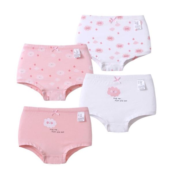 

panties girls underwear cartoon briefs modal pink printing kids brief soft underpants cute florals cutton boxers 4pcs, Camo