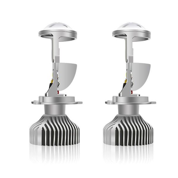 

car headlights yhkoms canbus h4 led lens mini projector headlight 50w 8000lm 6000k auto headlamp automobiles hi/lo beam bulbs 12v