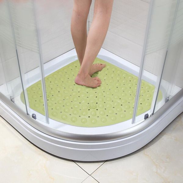 

bath mats bathroom mat fan-shaped shower room waterproof non-slip foot pad el toilet pvc arc