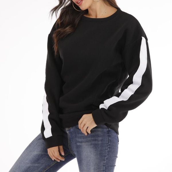 

women's hoodies & sweatshirts 4 colors fashion women long sleeve casual sweatshirt pullover female solid color hoodie jumper, Black