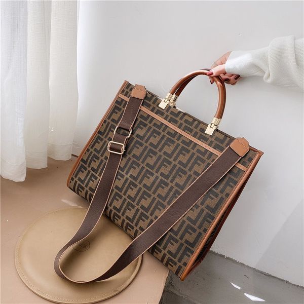 

wholesale -f popular large year this capacity shopping one shoulder slant cross portable bag tide luxurys designer luxurys designers bag