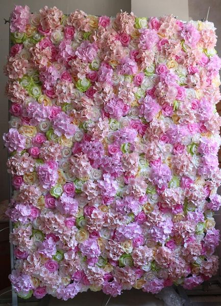 

artificial pink rose hydrangea flower wall pillar pography props shop el wedding decorative flowers & wreaths