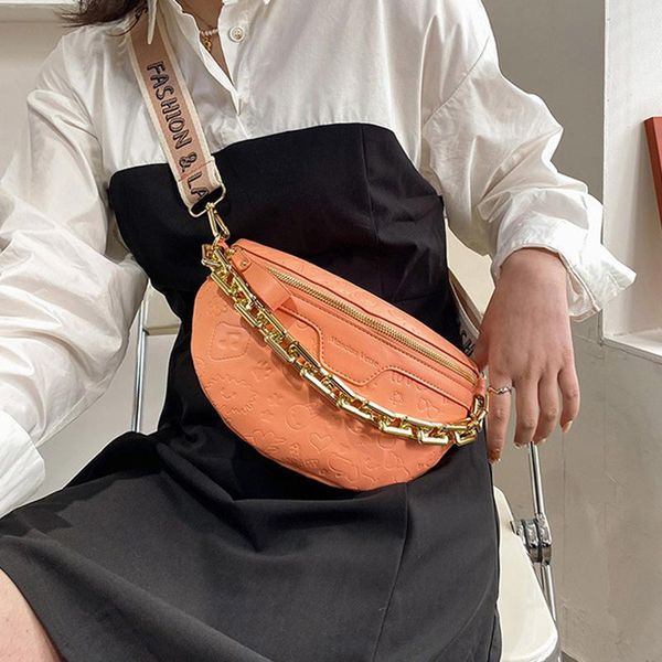 

waist bags female retro chain bag pu leather fanny pack shoulder ladies alligator pattern women belt chest