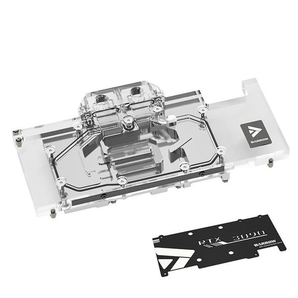 

barrow 3090 3080 gpu water block per zotac rtx x gaming, copertura completa argb cooler, bs-zoxg3090-pa2 fans & coolings