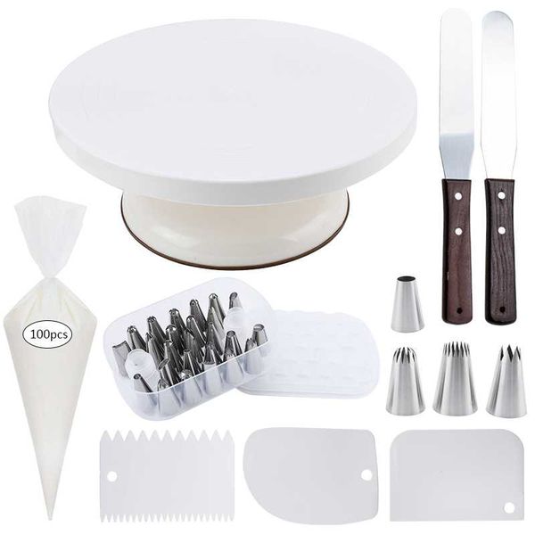 

pcs/set turntable pastry set cake decorating tools rotating stand swivel table accessories baking &