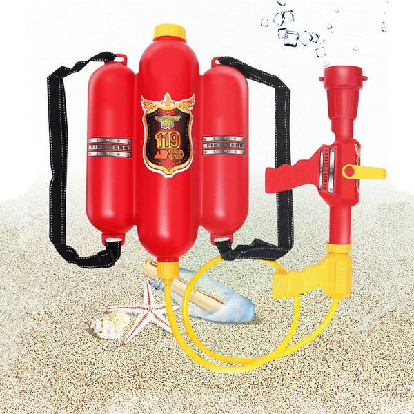 

fins & gloves fireman toys backpack watergun blaster extinguisher with nozzle children outdoor water toy beach for kids gifts
