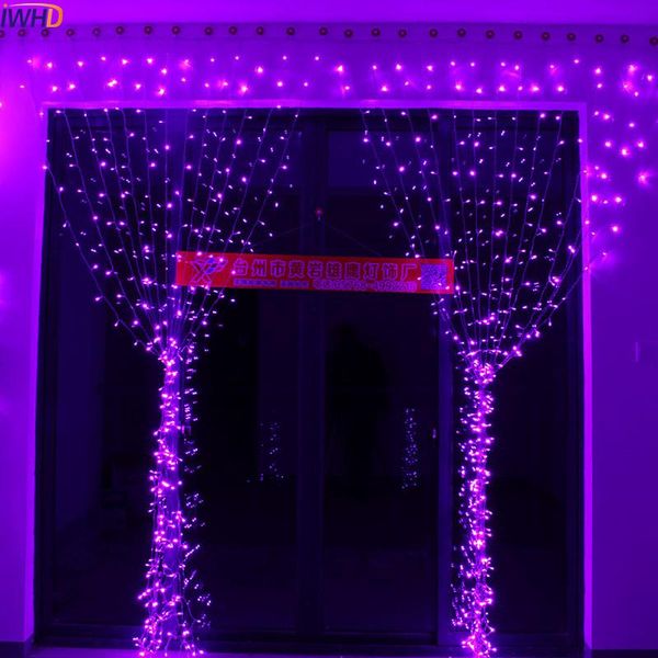 

strings iwhd 6x3m navidad led cristmas light outdoor 110/220v fairy string lights decor christmas indoor garland kerst