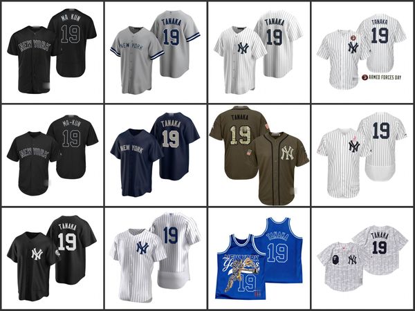

new york yankees men 19 masahiro tanaka women youth jersey, Black;red